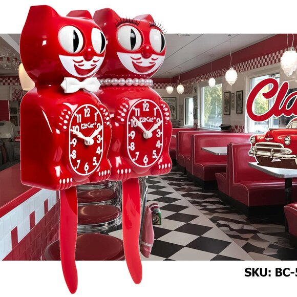 Classic Red Limited Edition Kit-Cat Klock Clock - Picture 5 of 5